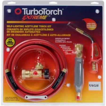 ESAB WELDING & CUTTING TurboTorchÂ EXTREME Self Lighting Torch Kit, PLF-8ADLX-B T-Kit Swirl For B Tank/Air Acetylene 0386-0867
